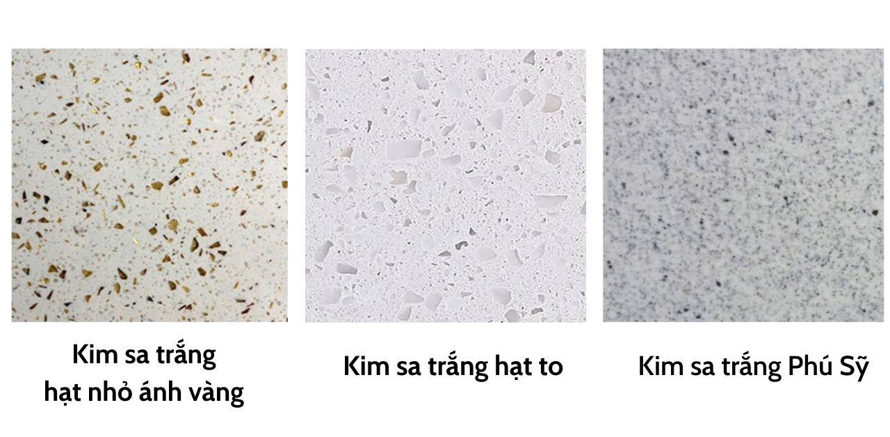 Đá Kim Sa Trắng có bền không? 5 khác biệt với kim sa đen