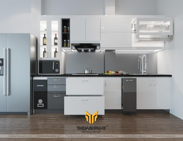 Tủ bếp MDF Giá Rẻ có khả năng Chống Ẩm & độ bền 15 năm