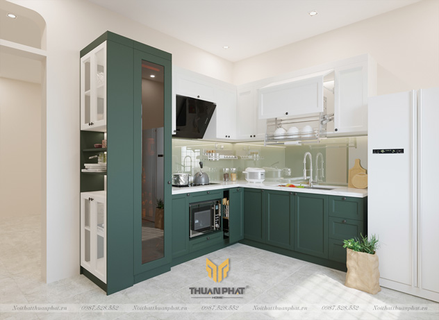 Phòng Bếp Vintage - Thiết Kế Đẹp Tinh Tế Nhẹ Nhàng Mới