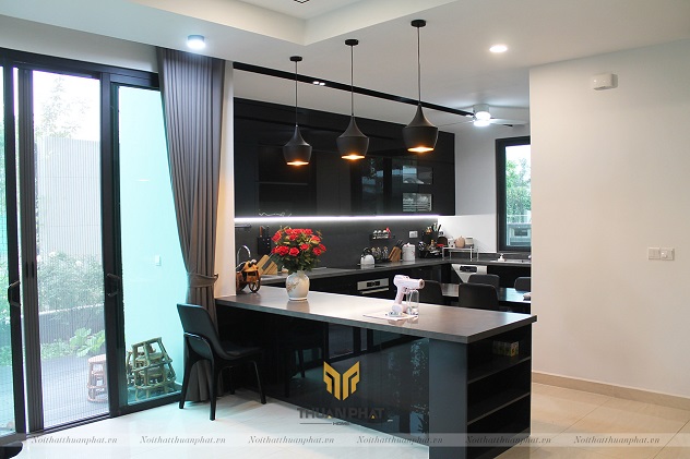 20+ mẫu phòng khách liền bếp 30m2 bố trí công năng thông minh mới 2023