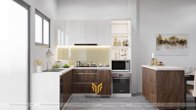 10 Mẫu Tủ Bếp Góc Đẹp - Thiết Kế Đơn Giản và Tối Ưu Hóa