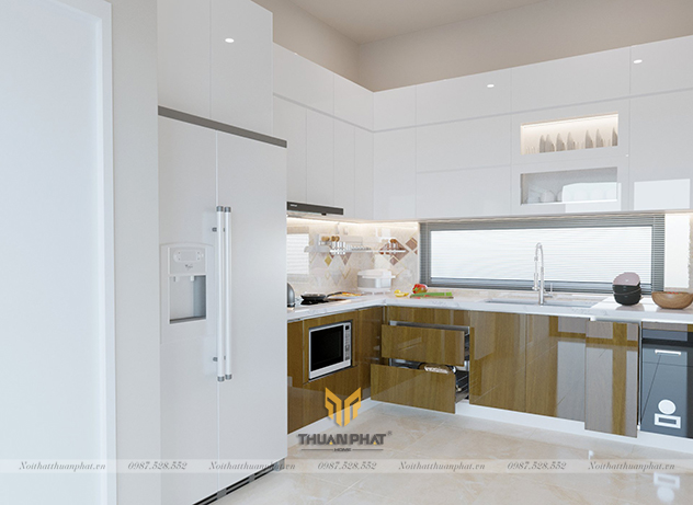 20+ mẫu TỦ BẾP NHỰA ACRYLIC trọn gói trong khoảng 30 - 40 triệu