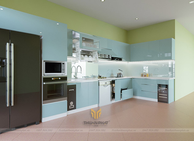 Xu hướng tủ bếp màu pastel năm 2024 - TOP mẫu không thể bỏ lỡ
