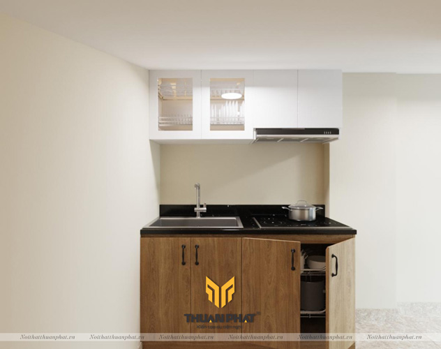 Tủ bếp mini có bồn rửa GIÁ RẺ - BỀN - ĐẸP thiết kế cho nhà trọ