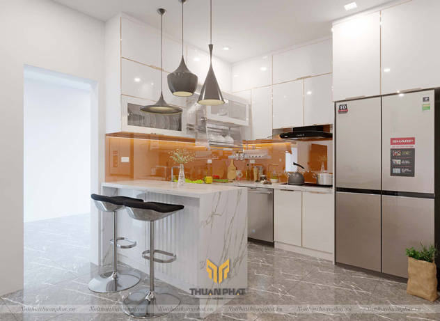 Tủ Bếp Cánh Kính Khung Inox 304 BỀN ĐẸP SỐ 1 HIỆN NAY
