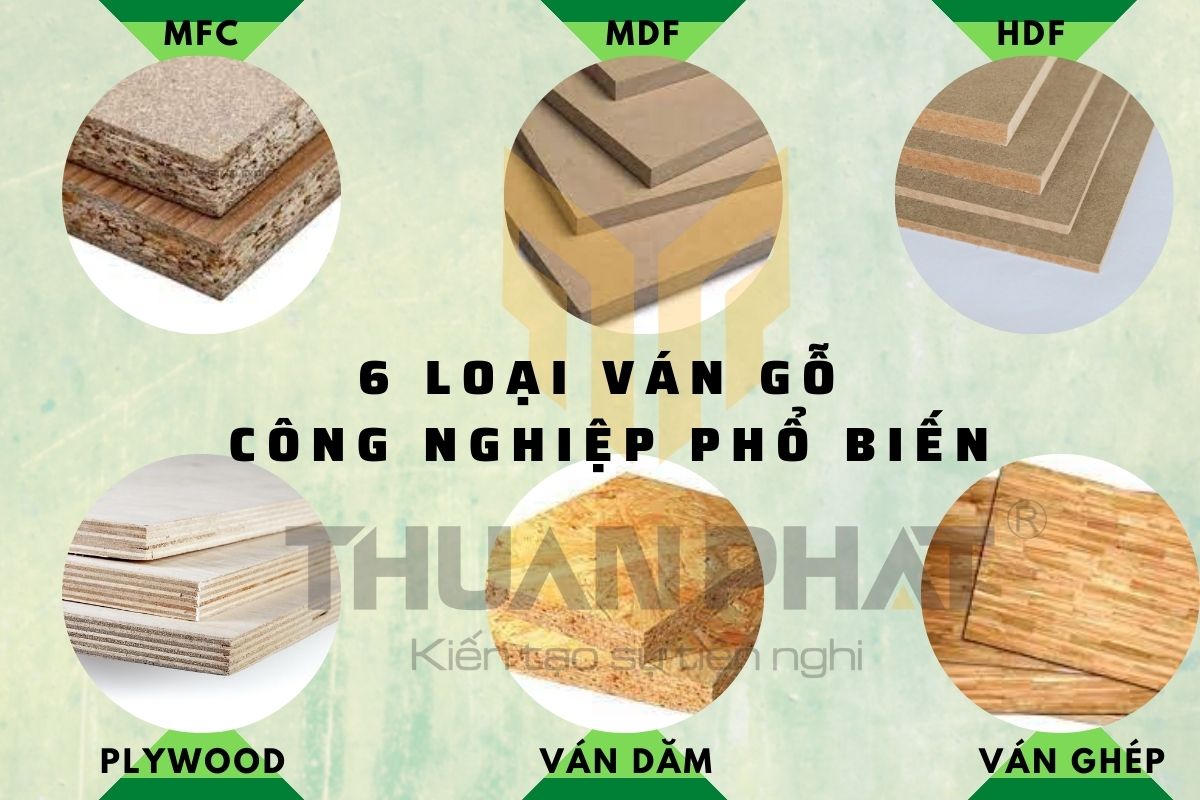 Các loại ván gỗ công nghiệp dùng trong nội thất bếp