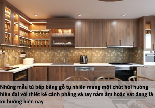 Những mẫu tủ bếp gỗ đẹp 