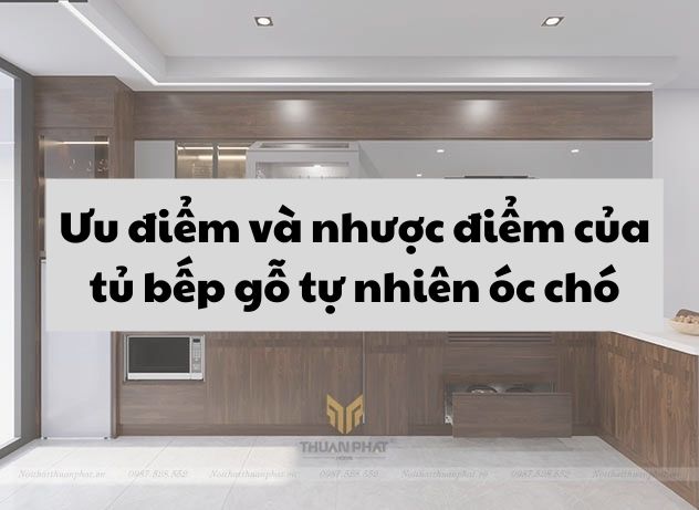 Khám phá ưu điểm và nhược điểm của tủ bếp gỗ tự nhiên óc chó