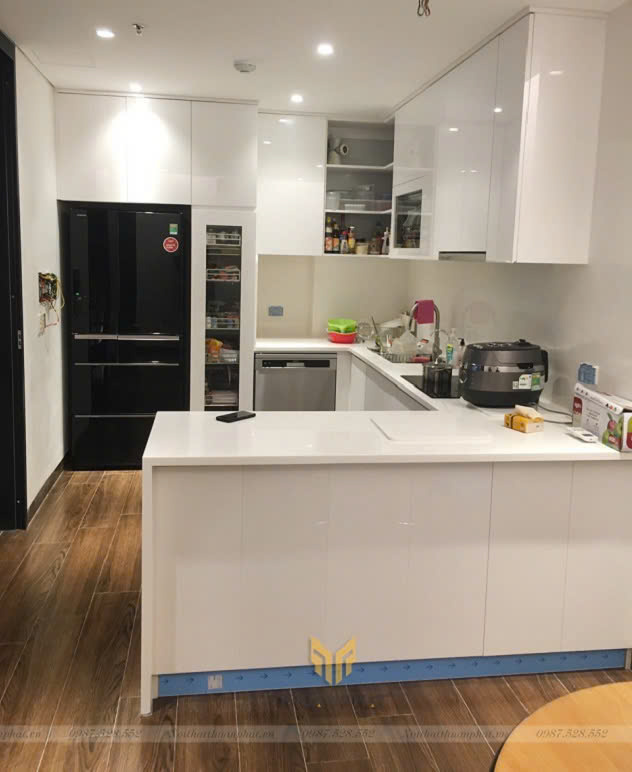 Phụ kiện tủ bếp nhựa Acrylic nhà anh Hà Thượng Đình