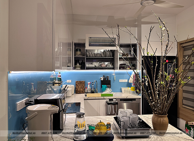 hoàn thiện bộ tủ bếp nhà anh Đức