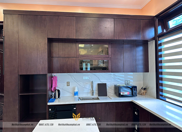 hình ảnh hoàn thiện bộ tủ bếp trên