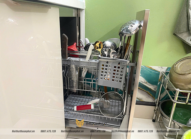 khay chia thìa dĩa hợp kim nhôm