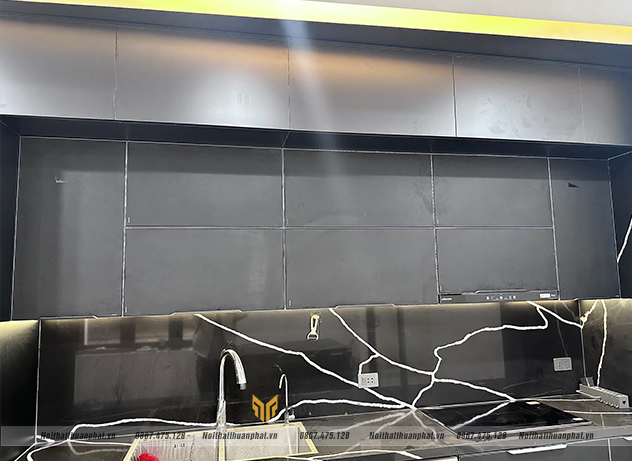 chi tiết bộ tủ bếp trên