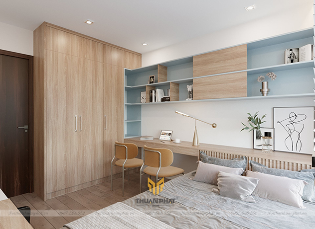 Thiết kế nội thất phòng ngủ chung cư đẹp - Nội Thất Hương Linh