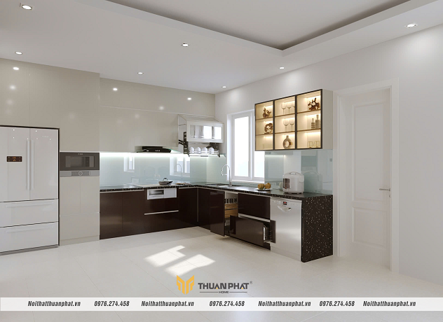 Mẫu tủ bếp nhựa hot nhất năm 2025