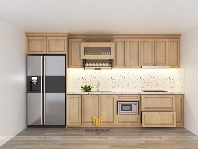 Tủ bếp gỗ sồi Mỹ SM13 của chúng tôi được thiết kế bởi các kiến trúc sư tài năng và được sản xuất với các tiêu chuẩn chất lượng cao. Với kinh nghiệm nhiều năm trong ngành, chúng tôi đảm bảo mỗi chi tiết trong sản phẩm đều được hoàn thiện một cách tinh tế và chính xác nhất. Hãy nhấp vào hình ảnh để xem thêm.
