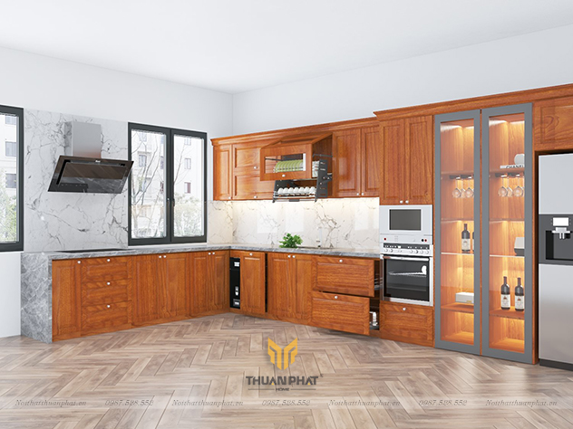 Thiết kế tủ bếp gỗ đẹp: Không gian bếp là nơi quan trọng nhất trong ngôi nhà của gia đình. Để tạo sự sang trọng và tiện nghi cho nơi này, thiết kế tủ bếp gỗ đẹp là sự lựa chọn hoàn hảo. Mẫu tủ bếp đẹp sẽ không chỉ tạo sự tiện nghi cho người dùng mà còn tăng thêm giá trị thẩm mỹ cho ngôi nhà. Hãy cập nhật xu hướng mới nhất và lựa chọn một mẫu tủ bếp gỗ đẹp để trang trí cho không gian sống của bạn.