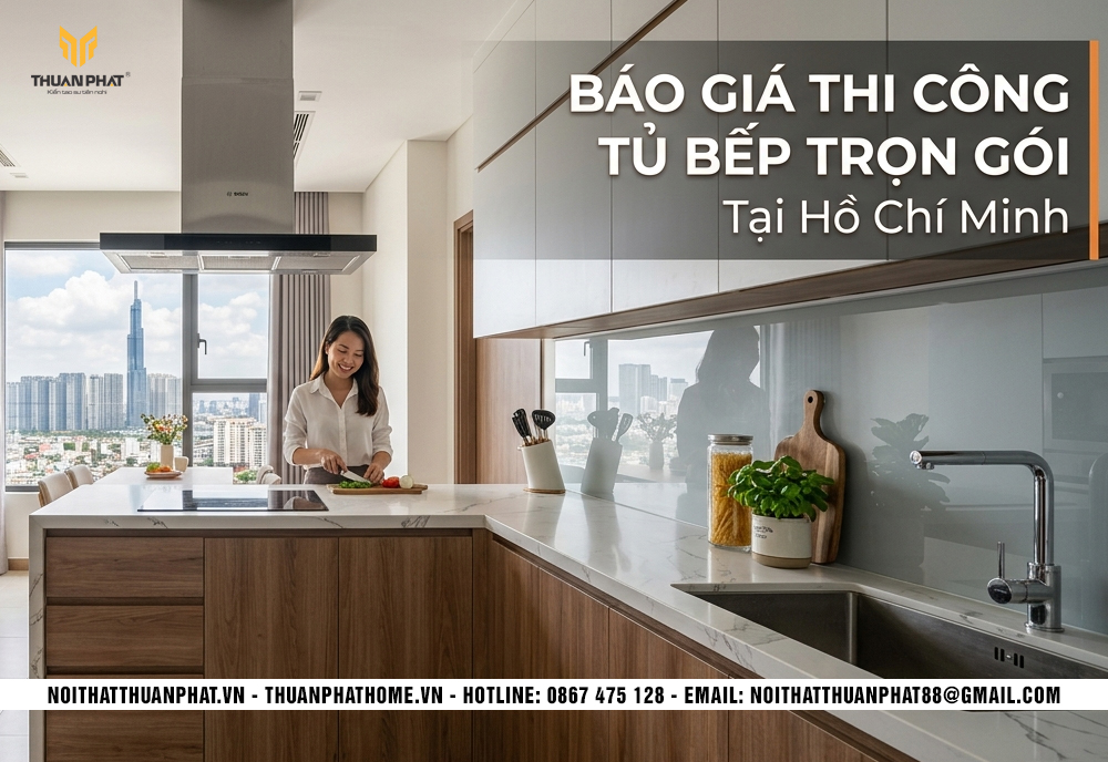 Báo giá thi công trọn gọi các loại tủ bếp tại thành phố hồ chí minh