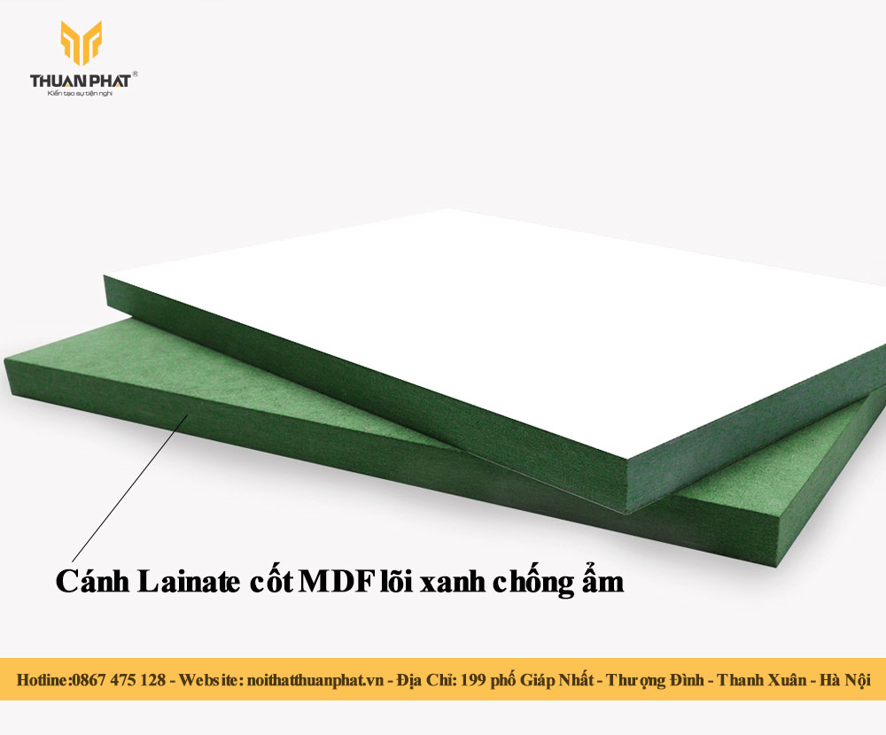 Cánh Laminate cốt MDF lõi xanh chống ẩm