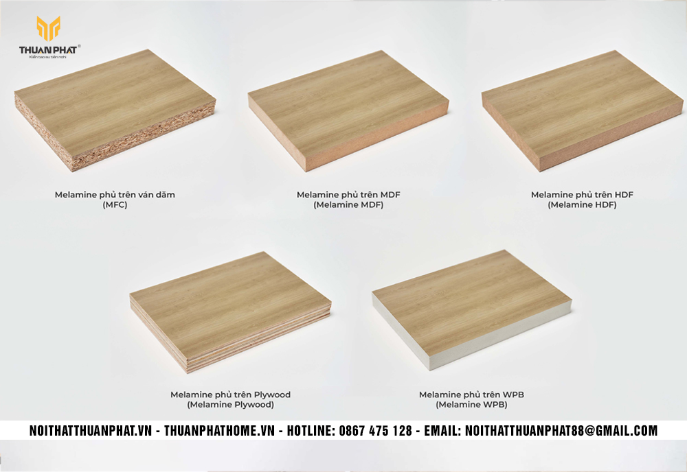 MDF phủ Melamine dùng trong nội thất gia đình