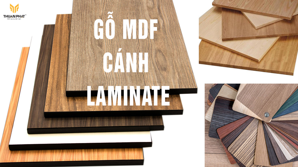 Mẫu tủ bếp gỗ công nghiệp Laminate bền bề mặt ít trầy xước