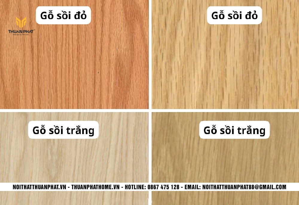 Gỗ Sồi Mỹ loại 1 được chọn lọc trước khi sản xuất tủ bếp
