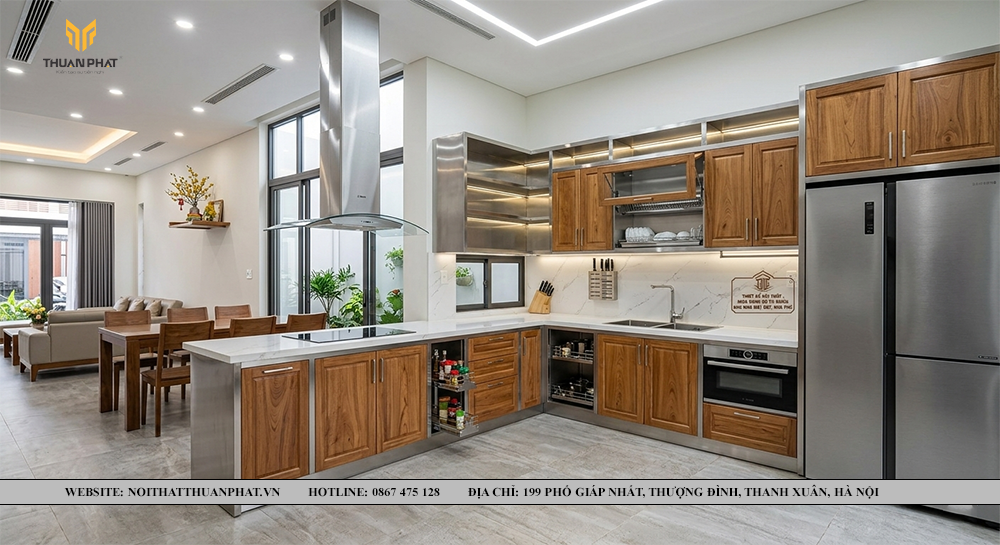 Mẫu Nội Thất Tủ Bếp Dành Cho Nhà Phố - Mấu 1