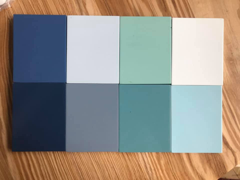 Mẫu tủ bếp gỗ công nghiệp Melamine Sơn Inchem