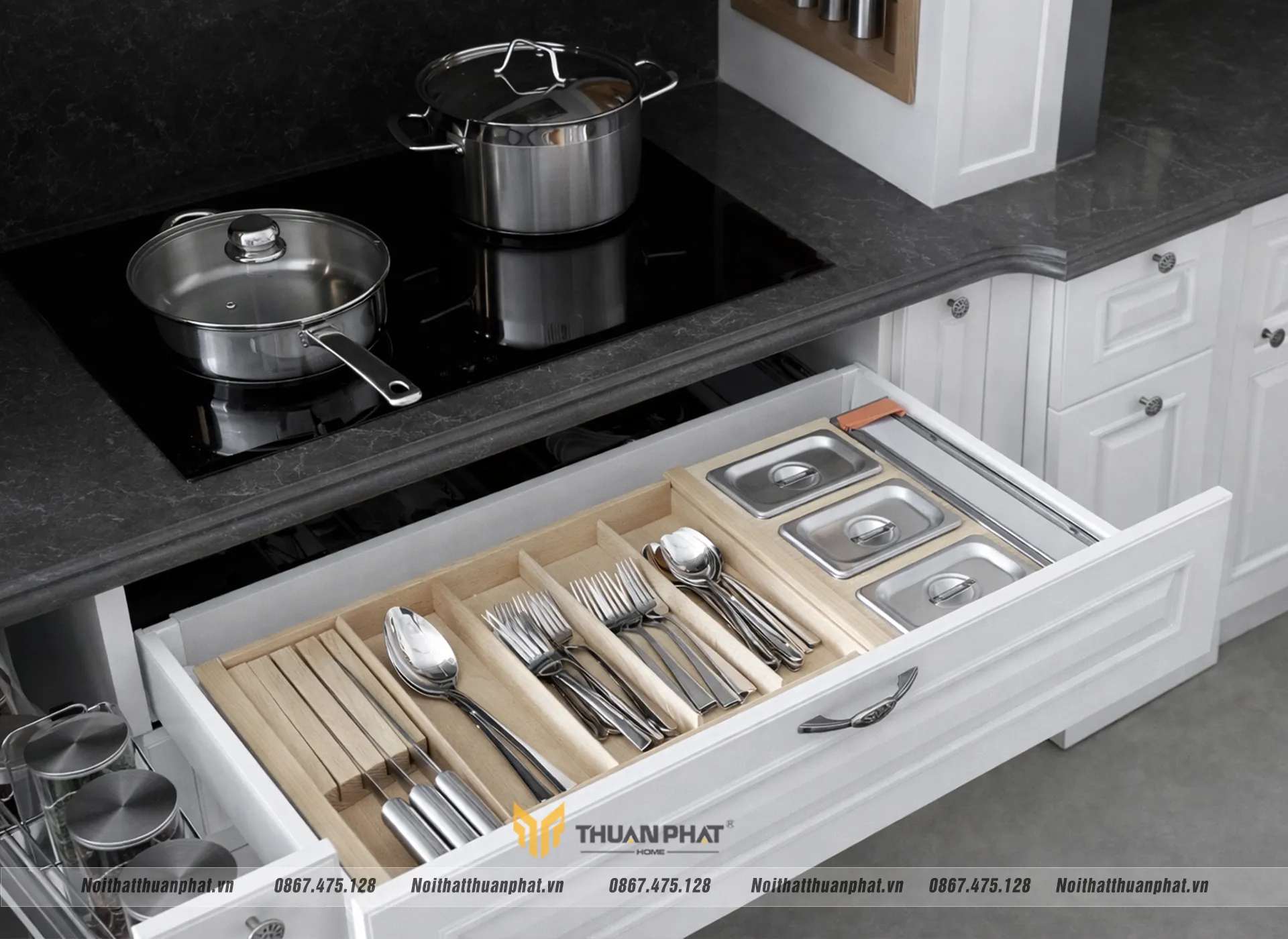 Khu vực để dụng cụ khô ráo