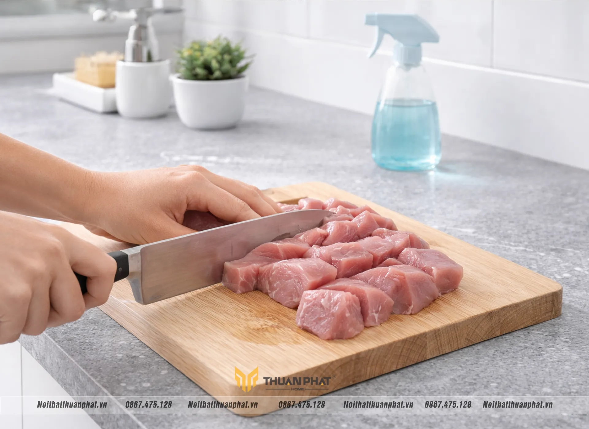 Khu vực sơ chế thức ăn