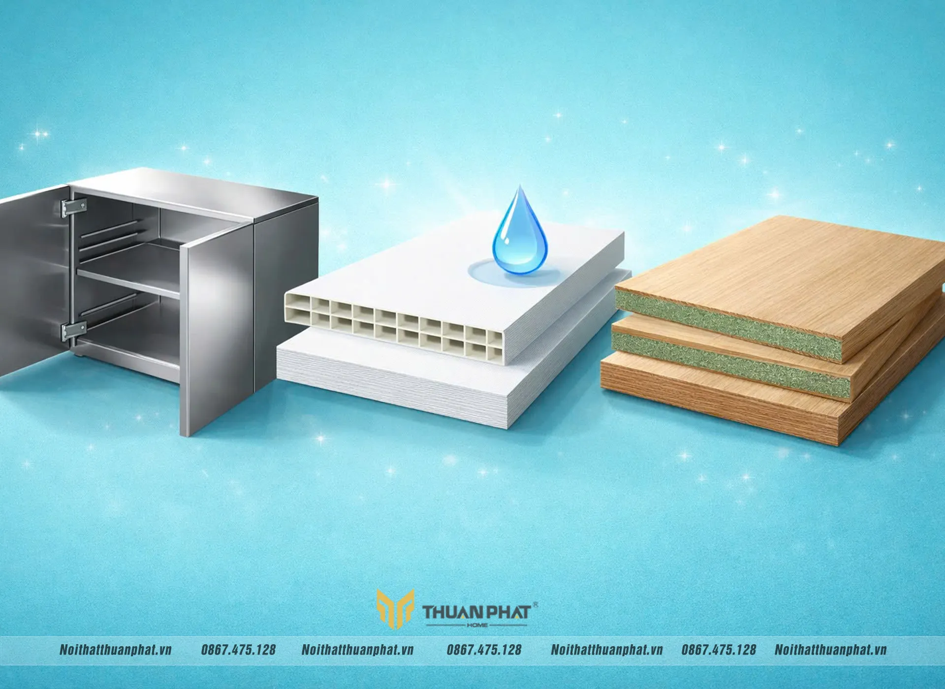 3 loại vật liệu làm tủ bếp được đông đảo khách hàng lựa chọn