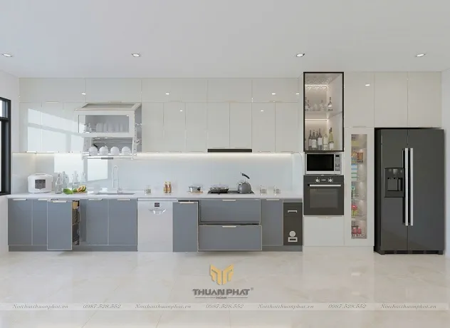 Tủ bếp kịch trần