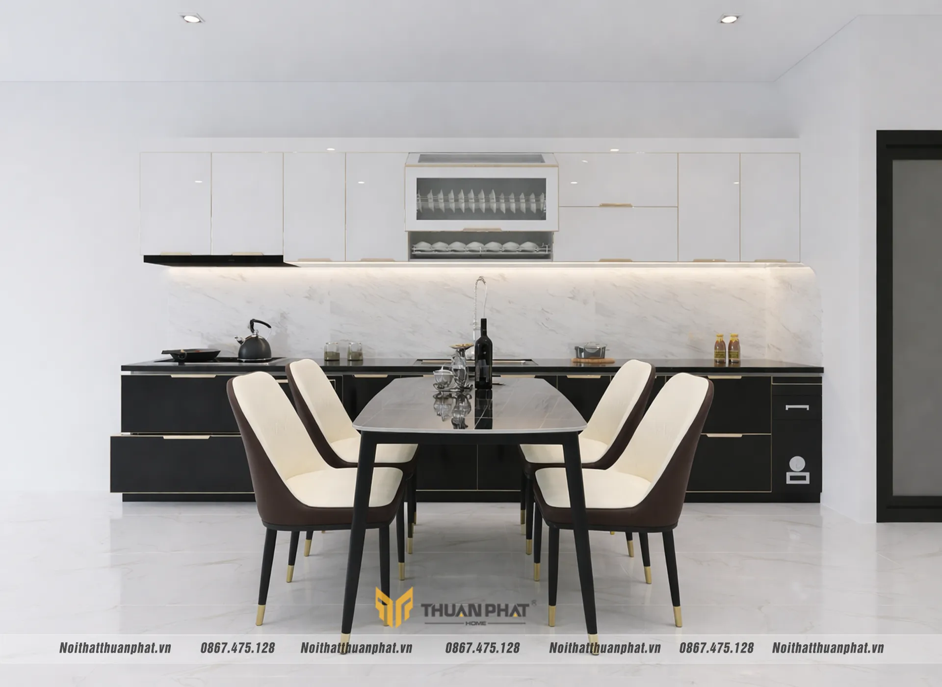 Căn bếp hiện đại nhà chị Quỳnh Anh