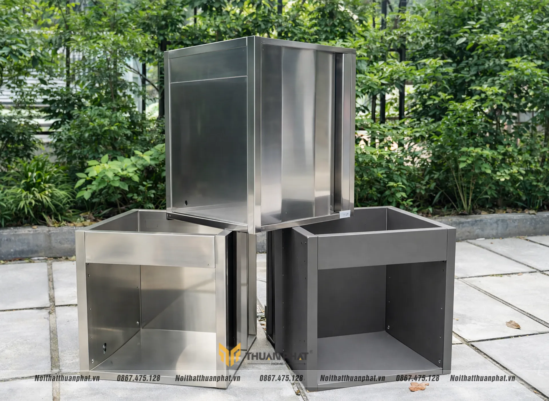 Tủ bếp inox hệ module