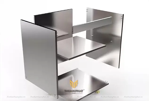 Tủ bếp inox không mối hàn module rời