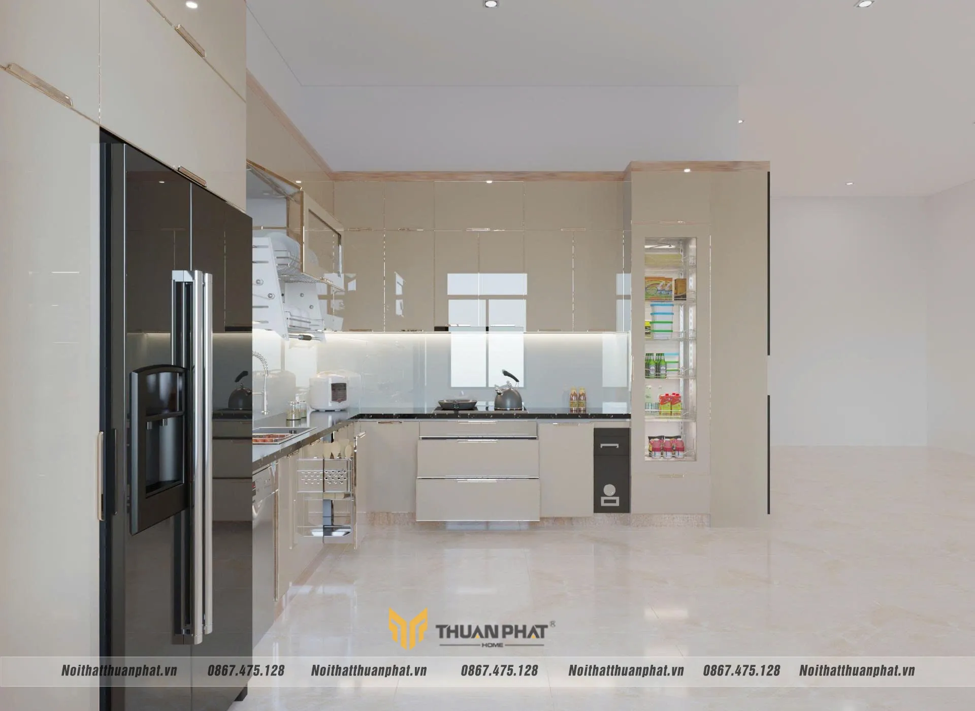 Bố trí công năng thuận tiện, dễ nấu nướng nhà anh Hoàng