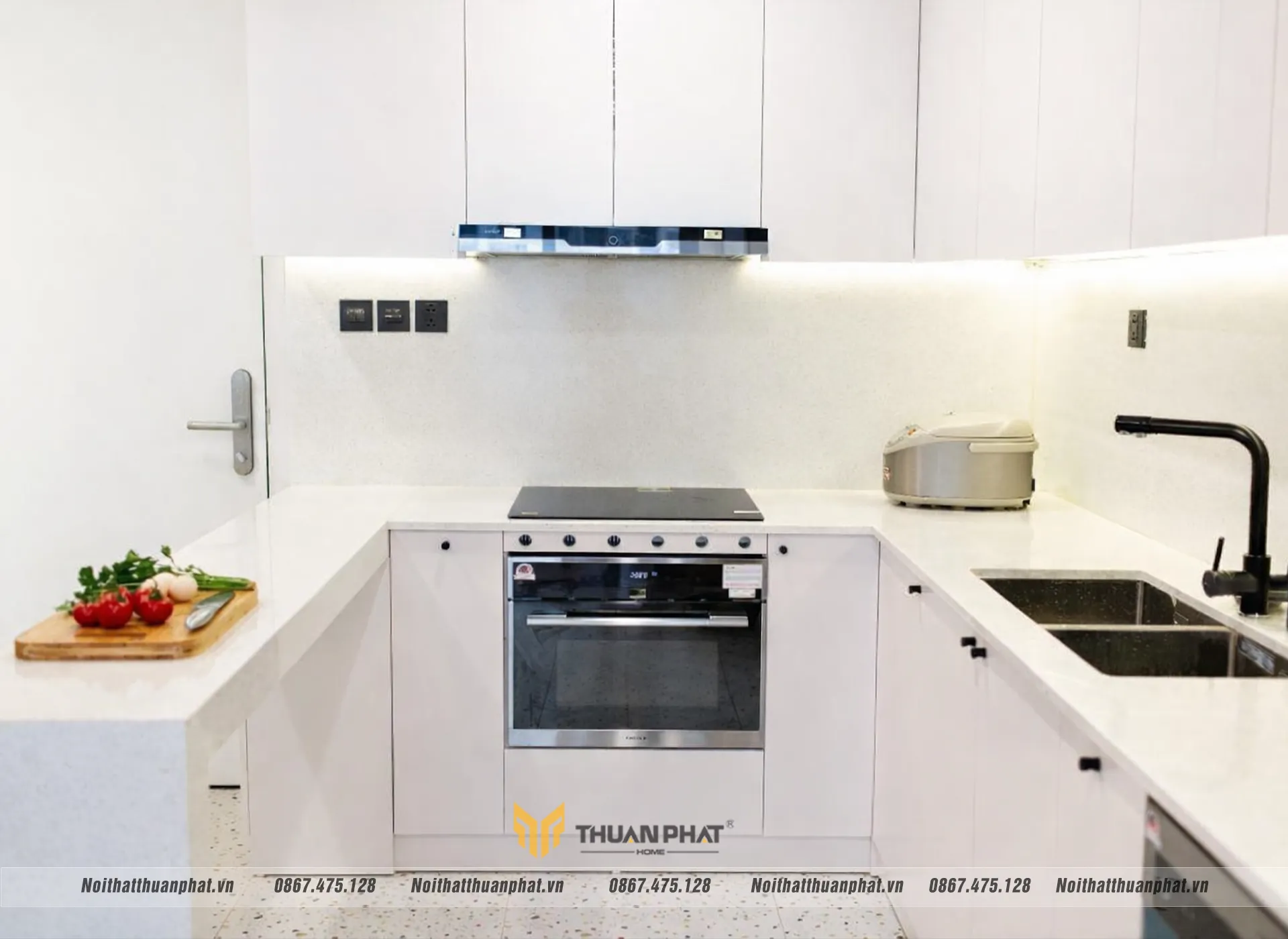 Ứng dụng đá Quartz trong không gian bếp