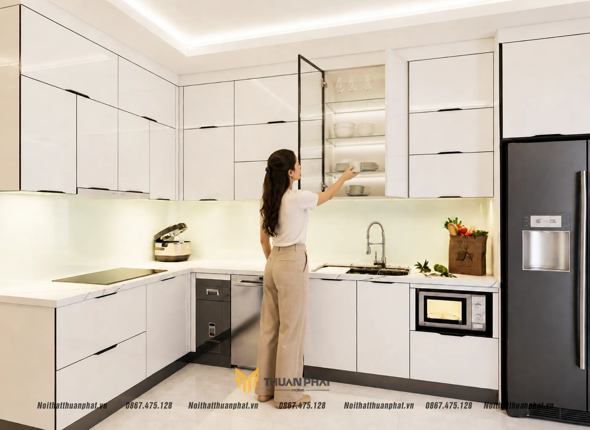 Chiều cao tủ bếp lý tưởng 