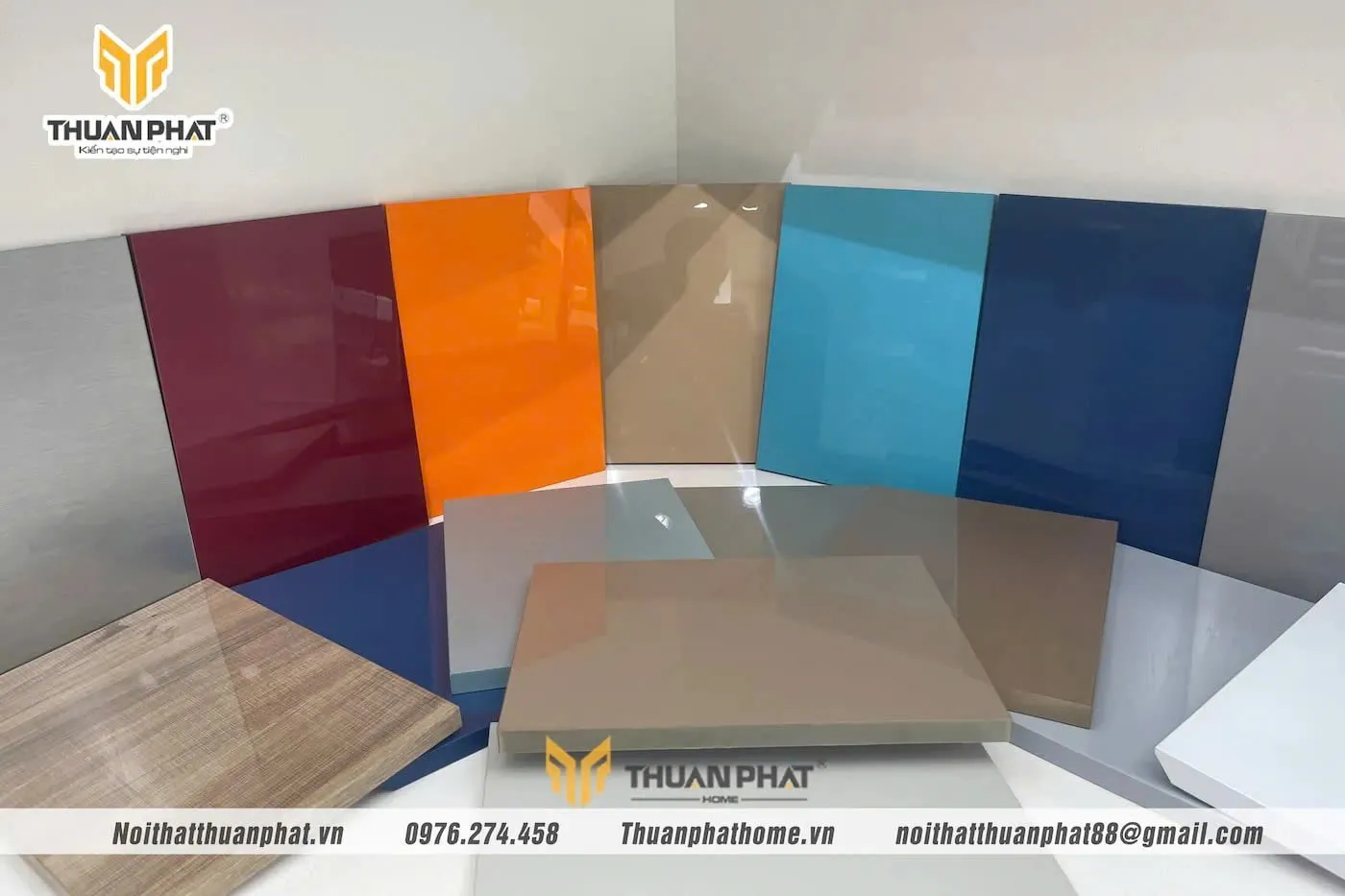 công nghệ dán cạnh Noline trên cánh tủ bếp của An Cường