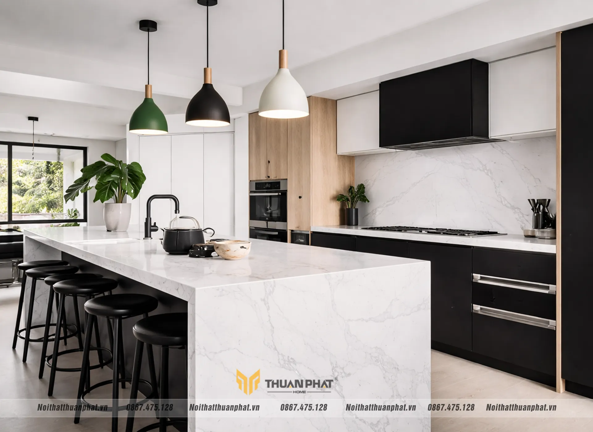 Vẻ đẹp vĩnh cửu của đá thạch anh cho không gian bếp 