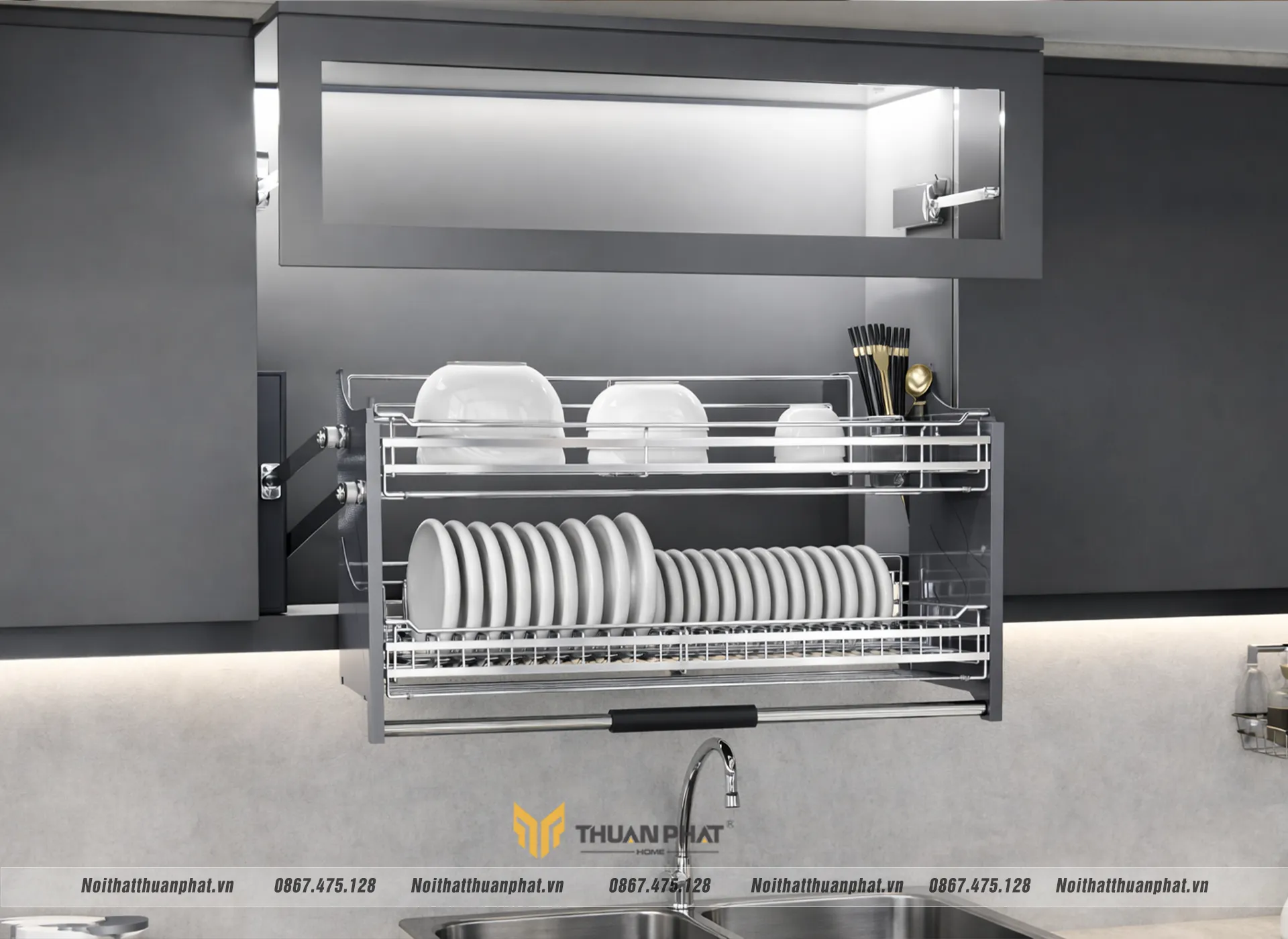 Thiết kế thuận tiện cho việc rửa và úp bát