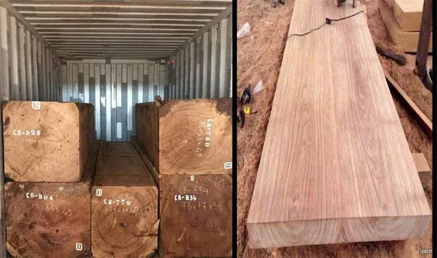 Gỗ Đỏ Nam Phi hàng loại 1 