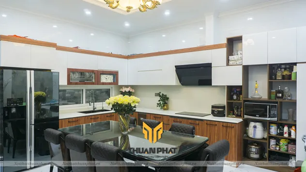Tủ bếp nhựa Laminate & Acrylic
