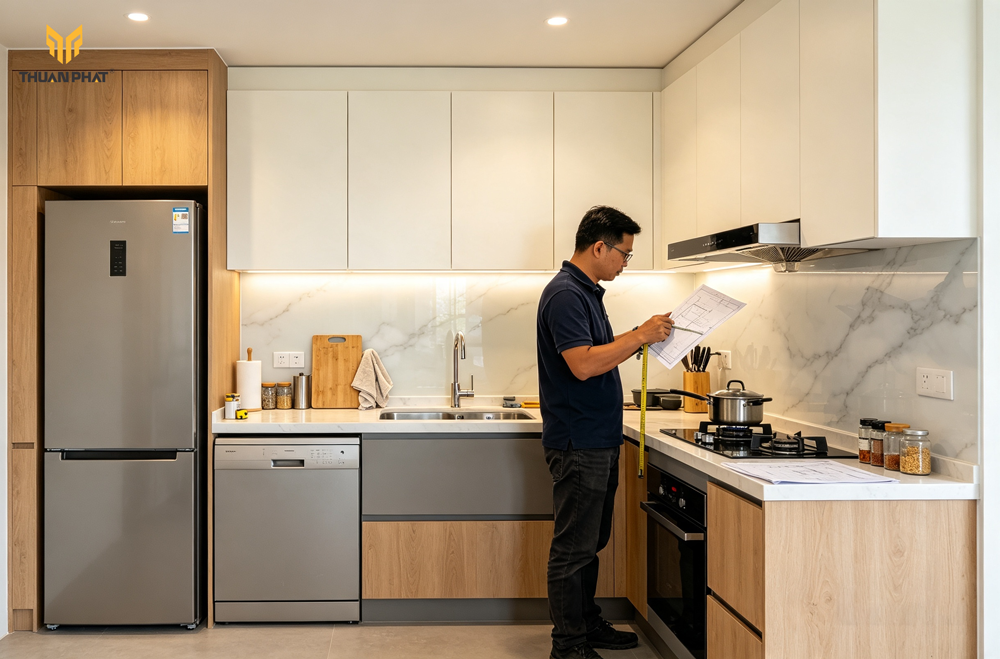 Thi Công Tủ Bếp Quận Hai Bà Trưng – Công Trình Thực Tế | Thuận Phát