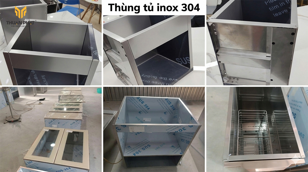 Thùng tủ inox chắc chắn được gia công bởi Thuận Phát