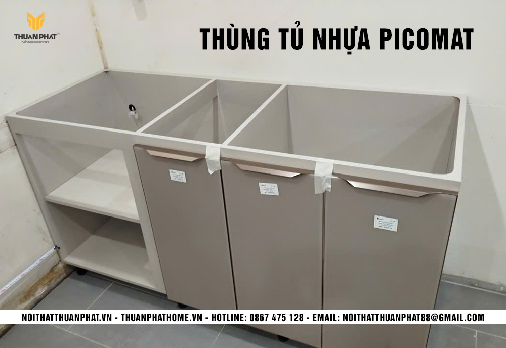 Thùng tủ nhựa Picomat chống nước chống mọt tuyệt đối