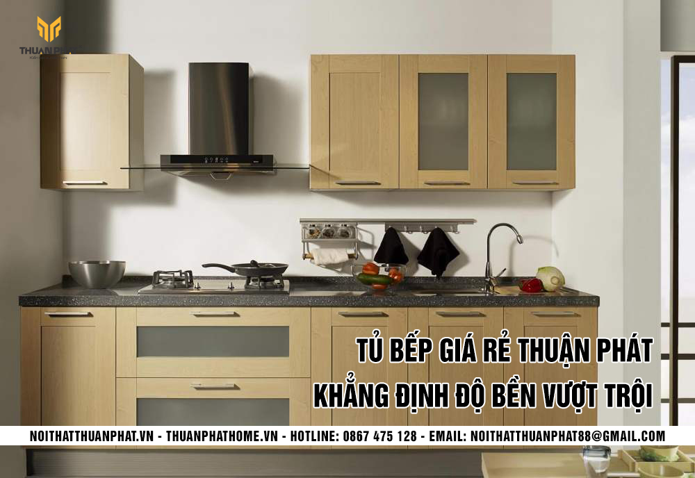 Tủ bếp giá rẻ đẹp bền tối ưu chi phí cho gia đình