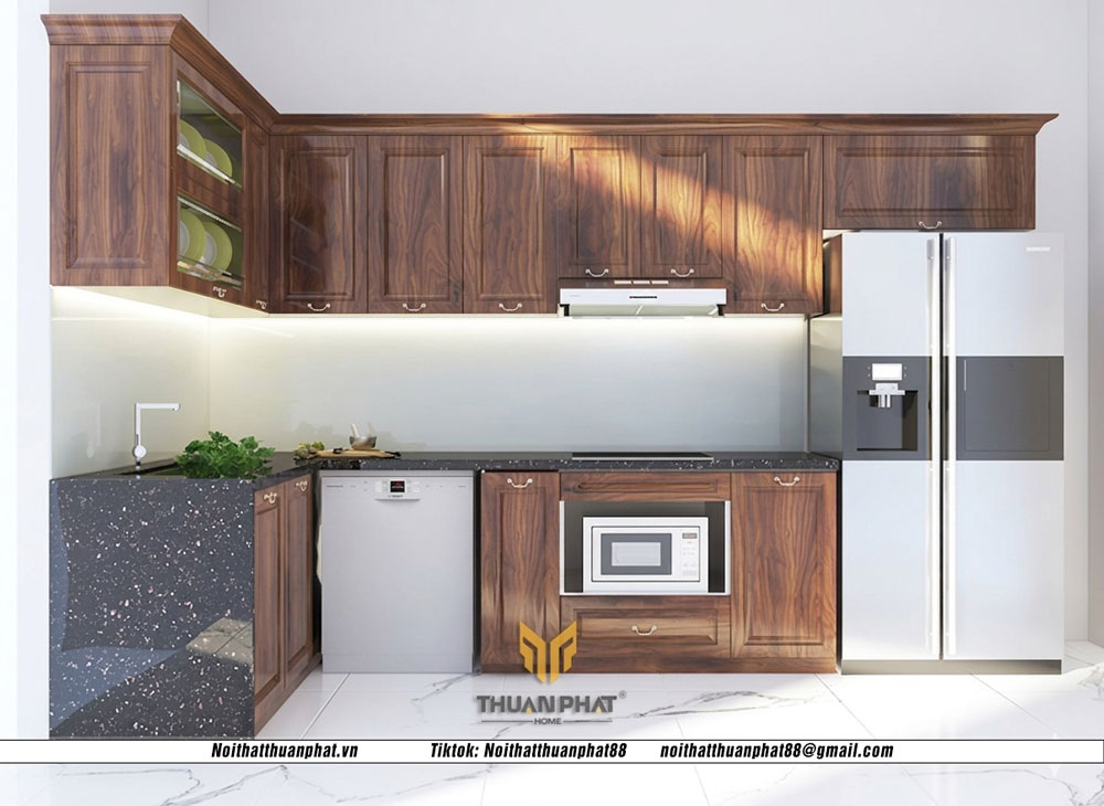 Tủ Bếp Gỗ Tự Nhiên