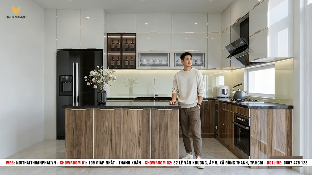Thi công tủ bếp inox thực tế tại Hà Nội