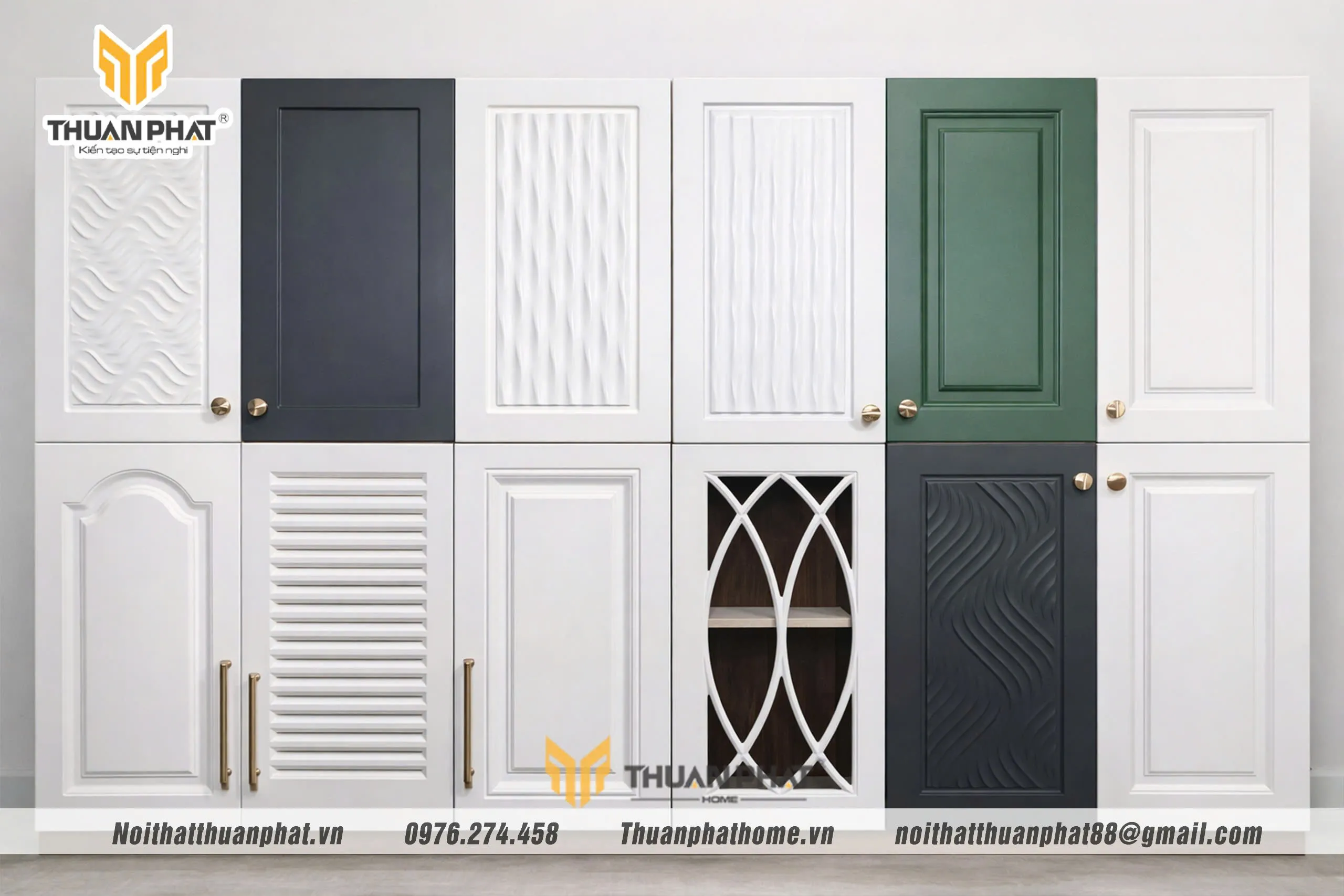 Tủ bếp nhựa cánh sơn Inchem Mỹ với đa dạng màu sắc và thiết kế phù hợp mọi không gian